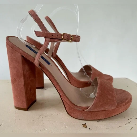 Stuart Weitzman Sunray Dersue (desert rose beige) Platforms Women's Size 11 M